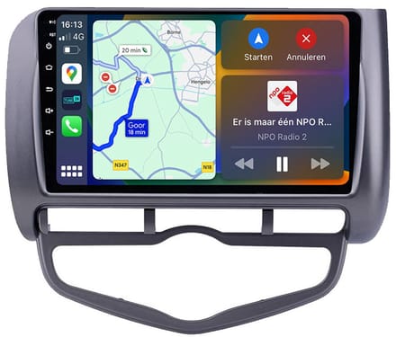 BG4U - Android Navigatie Radio geschikt voor Honda Jazz 2002-2008 Auto Climate met Apple Carplay en Android Auto
