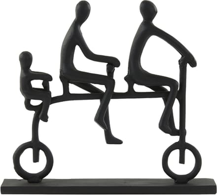 Light&living Ornament 35x7x32 cm CYCLE mat zwart