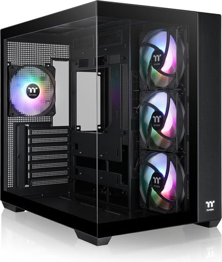 Thermaltake View 380 TG ARGB Mid - PC Case - Behuizing - Gehard Glas - 4x120mm Ventilator - Zwart