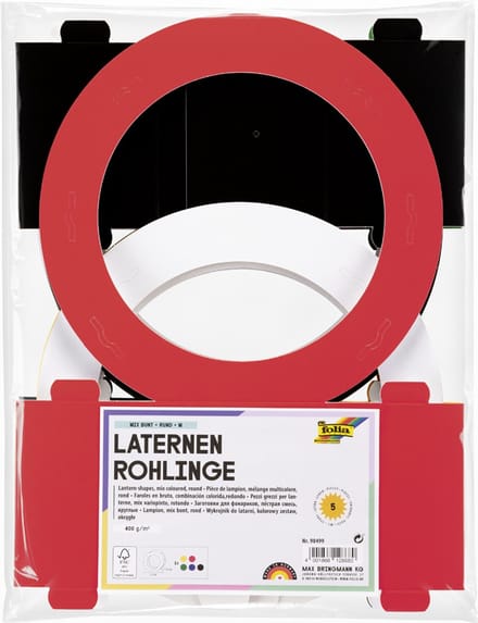 Gekleurde ronde lampionvellen van 220 mm
