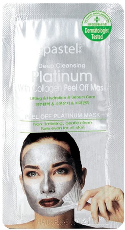The Pastel Shop Platinum, met Collageen, Peel-Off Mask