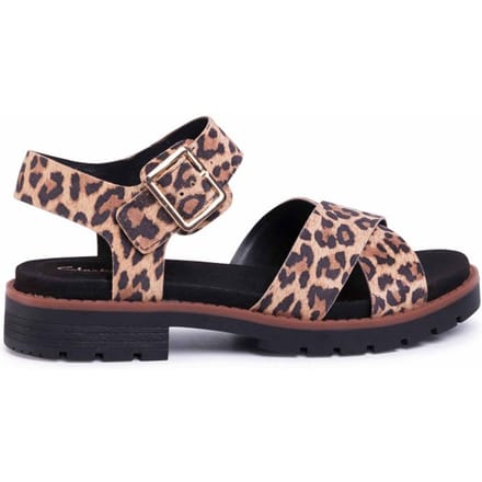 Clarks Orinoco Strap Dames Bruine Sandalen