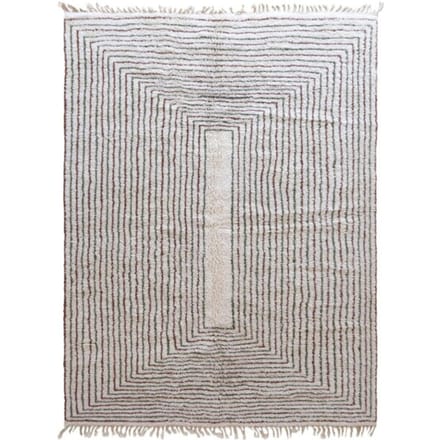 AFK Living Berbertapijt modern met grafische lijnen van wol