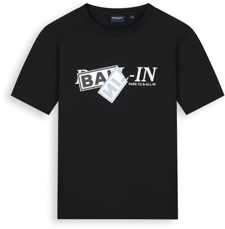 Ballin Amsterdam - Heren Regular fit T-shirts Crewneck SS - Black - Maat M