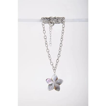 Ketting met bloem hanger vrouw 24 Colours