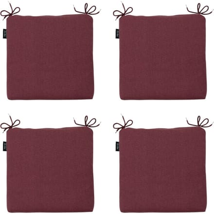 Madison - Zitkussen Bordeaux canvas eco+ - Ca. 40x40 cm - Set van 4