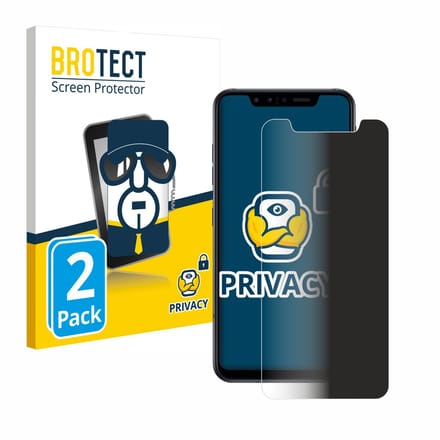 BROTECT - privacy screenprotector voor LG G8s ThinQ - Folie Beschermfolie Blauwlichtfilter 2 Stuks