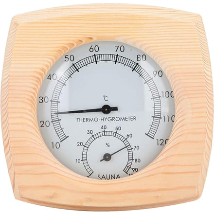 Digitale Thermometer Hygromenter Vochtigheidstemperatuurmeter voor Saunaruimte beige