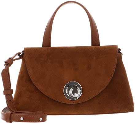 COCCINELLE Leren handtas schoudertas Nikla Suede Bim Handbag Cognac bruine