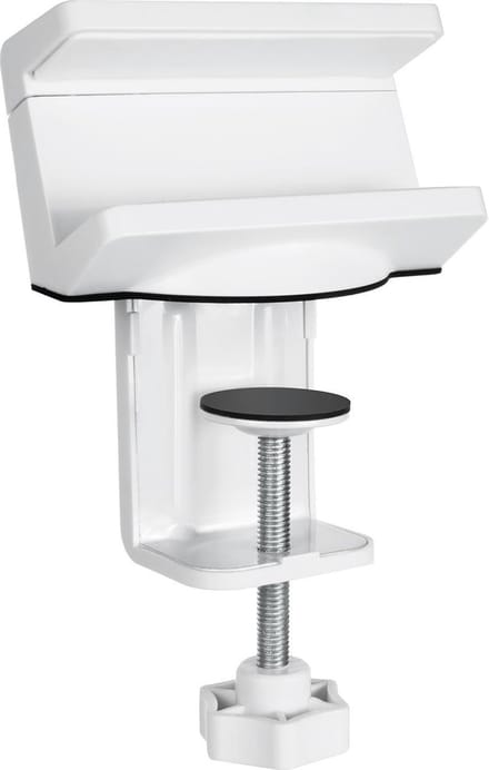 Universele stekkerdooshouder - bureau Maclean Brackets MC-808 wit