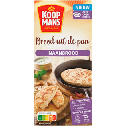Brood uit de pan naanbrood bakmix