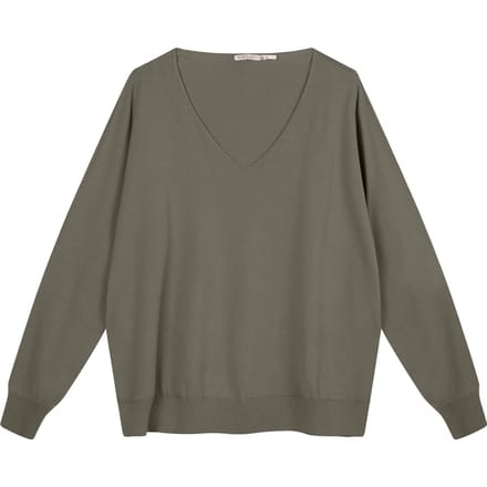 EsQualo Sweater Raglan V Neck Leaf Green Taglia: XS | Maglioni a maglia Outlet | Donna | Verde