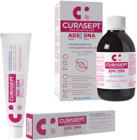 Curasept ADS DNA Perio Pro 0,12% CHX Mondspoelmiddel + Tandpasta - Voordeelverpakking