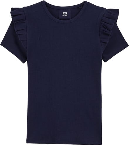 WE Fashion Meisjes T-shirt met ruches