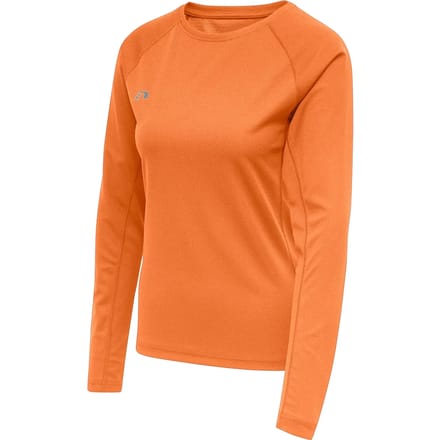 Newline Core Running LS Shirt Dames - oranje - maat XS