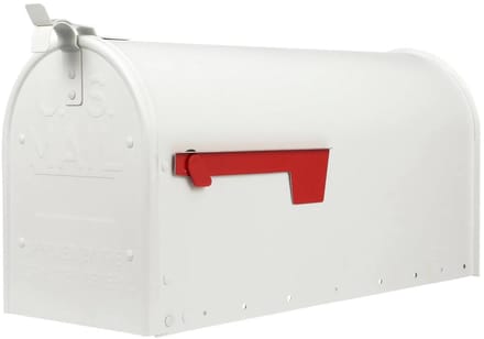 Amerikaanse brievenbus / US mailbox Admiral Wit Aluminium