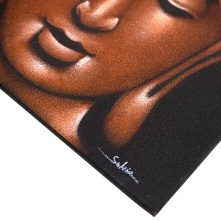 Boeddha schilderij - Koperzand afwerking