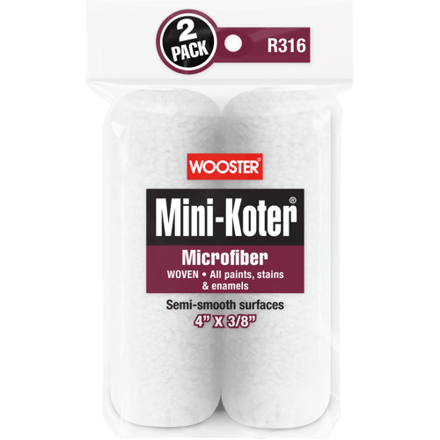 Wooster Mini-Koter Microfiber 2-Pack (Glad)   071497189783   Verf