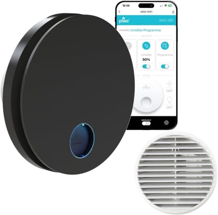 WIFI Wandventilator met Vochtigheidssensor en Timer - Axiale Afzuiging - Gemaakt in Italië