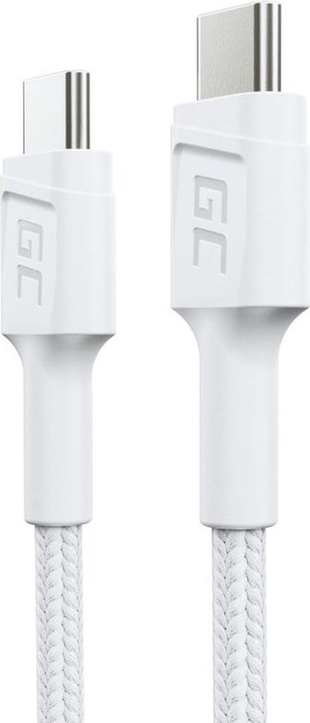 Green Cell GC PowerStream USB-kabel 0,3 m USB 3.2 Gen 1 (3.1 Gen 1) USB C Wit