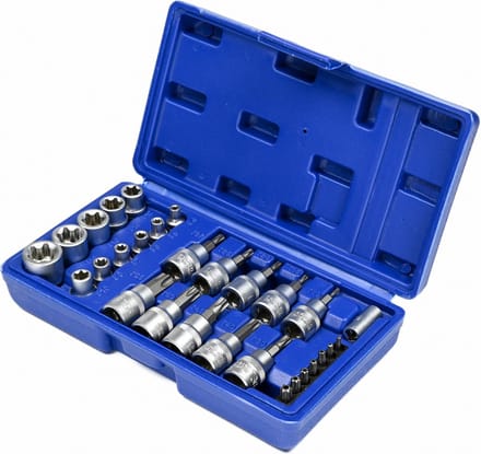 Benson 30-delige Torx-, bit- en doppenset - chroom vanadium staal - veelzijdig en duurzaam