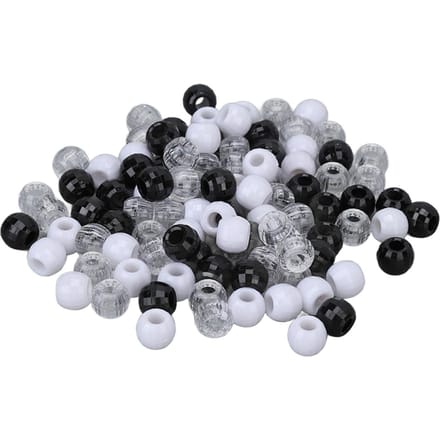 100 Stuks Haar Beads Plastic Transparant Haarextensie Link Beads voor DIY Haalvlechten Versieringen gray