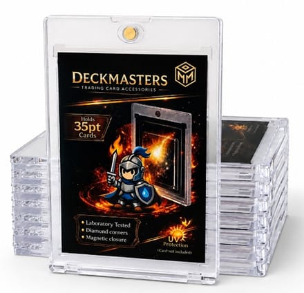 Deckmasters® Premium Card Holders 35PT - 8 Stuks - Magnetische Toploaders voor TCG Kaarten, One Piece, etc - Hersluitbare sleeves - Toploader