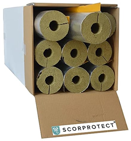Aluminium buisisolatie met steenwol isolatie 1 meter
