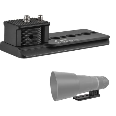 JLwin Support de trépied pour objectif d'appareil photo, collier d'objectif, pied de remplacement, support de trépied compatible avec noir