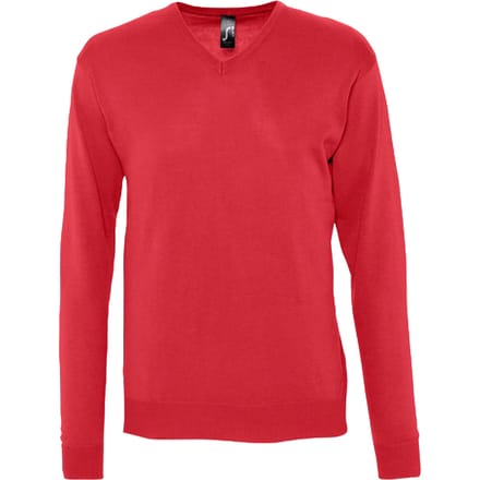 SOLS Heren Galaxy V Hals Trui (Rood)