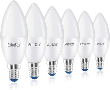 6x Ledlamp E14 8W Warm Wit (3000K) - Vervanger 64W Gloeilamp - Energiezuinig