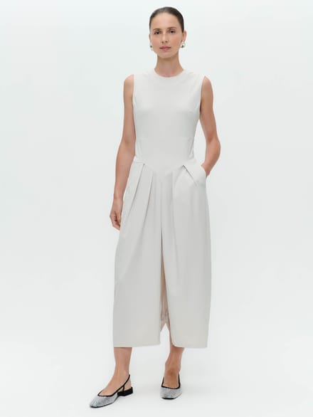 Jacklin stretch technical jersey dress | Sand - Sand / M