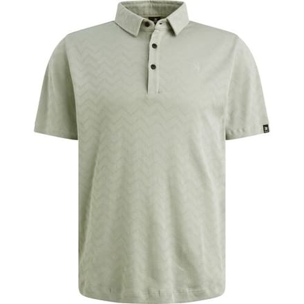 Polo Shirt Korte Mouw Vanguard Poloshirt Jacquard Jersey Groen