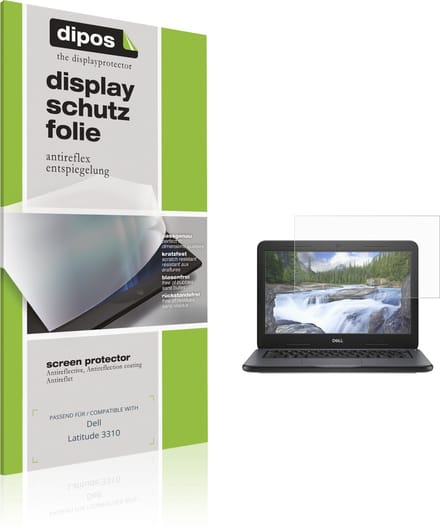 dipos – 2x Matte Beschermfolie geschikt voor Dell Latitude 3310 | Krasbestendige & antireflecterende Screenprotector Ultra-Thin