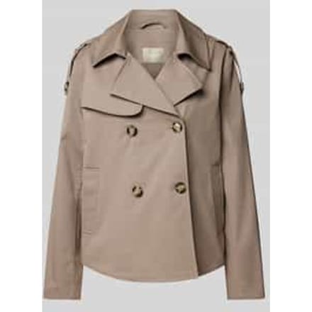 Trenchcoat met strookzakken