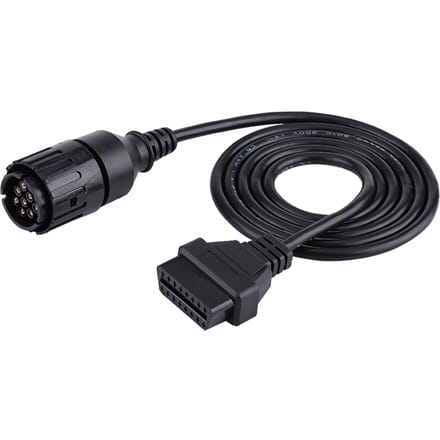 10-pins naar 16-pins OBD2-adapterconnector Diagnostische kabel voor ICOMD Motorfiets black