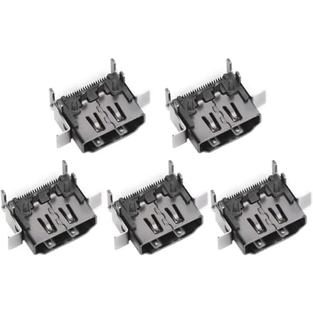 5 Stuks 1080P HDMI Game Console Socket Interface Connector Poort Vervanging voor Xbox One X gray