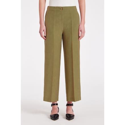 Paul Smith Trousers Lt Greyish Green Größe: 40 | Stoffhosen Outlet | Damen | Grün