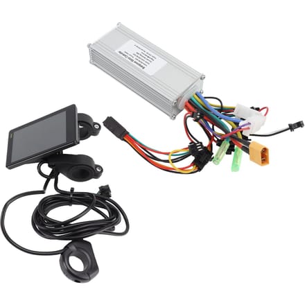 48 60V 500W Elektrische Scooter Controller LCD Display Motor Borstelloze Controller voor 22,5 mm Stuur white