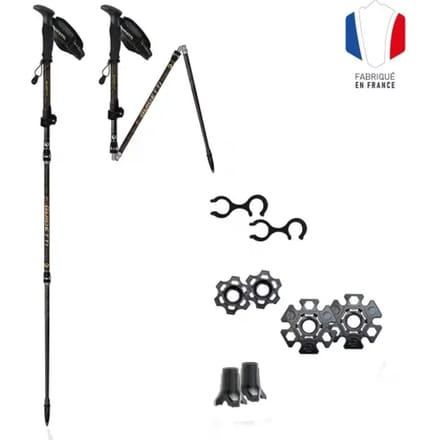 Opvouwbare wandelstokken Guidetti Flashlock MK2 (x2)