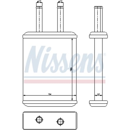 Warmtewisselaar, interieur verwarming NISSENS 77524