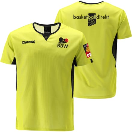 Spalding Offizielles Bbw Referee T-shirt Geel