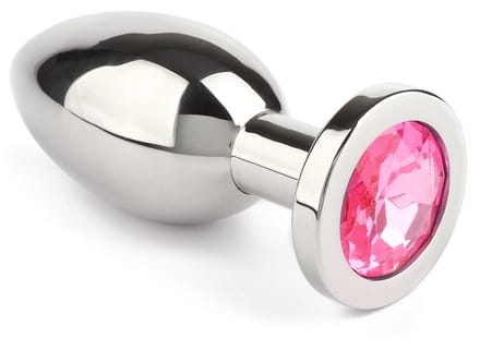 Mr. Steel Buttplug Jewled Large