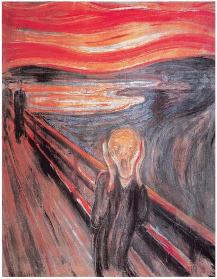Kunstdruk Edvard Munch - The Cry 40x50cm
