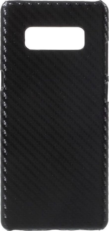 Shop4 - Samsung Galaxy Note 8 Hoesje - Harde Back Case Carbon Zwart