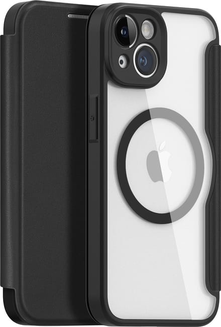 Dux Ducis - iPhone 14 Hoesje - Geschikt voor Magsafe - Book Case - Zwart