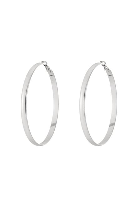 Bijoutheek Oorringen Basic Hoops Lichtgewicht Zilver