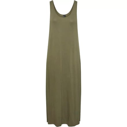 Pieces Sofia Mouwloze Midi-jurk Groen S Vrouw