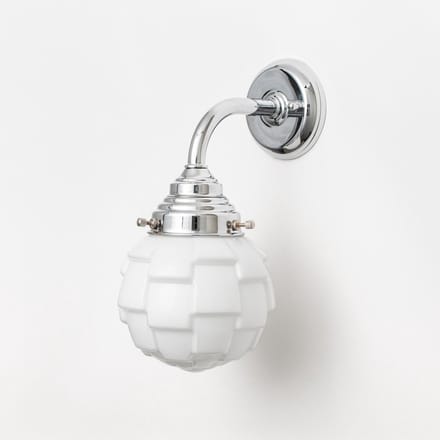 Wandlamp Bretagne Curve Chroom - Art Deco Trade