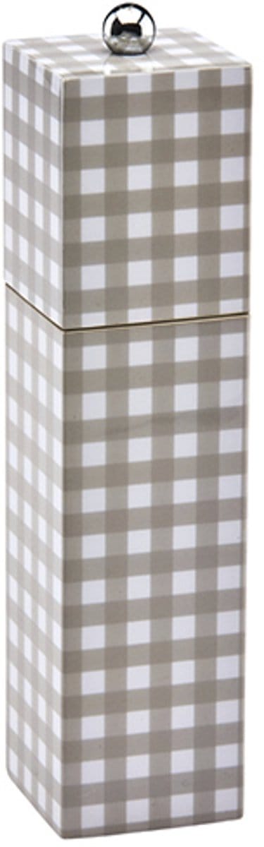 Addison Ross Peper- of zoutmolen 22cm Gingham Cappucino